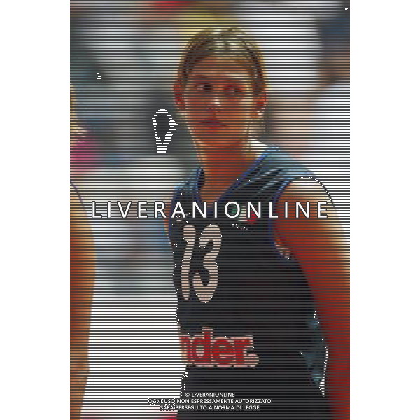 NAZIONALE ITALIANA VOLLEY FEMMINILE LUGLIO 2003 nella foto Sangiuliano Rachele* foto fabrizio terruso/Agenzia Aldo Liverani