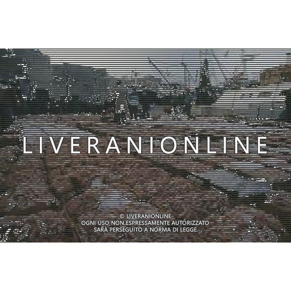 1990 MAZZARA DEL VALLO NELLA FOTO MERCATO DEL PESCE AL PORTO AG ALDO LIVERANI SAS