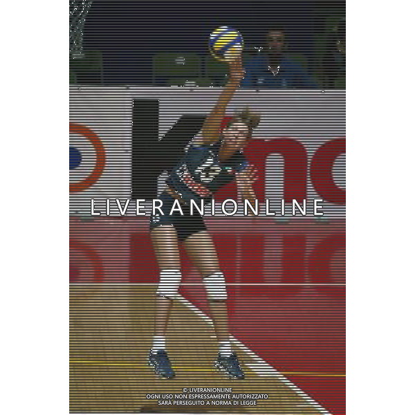 NAZIONALE ITALIANA VOLLEY FEMMINILE LUGLIO 2003 nella foto Sangiuliano Rachele* foto fabrizio terruso/Agenzia Aldo Liverani