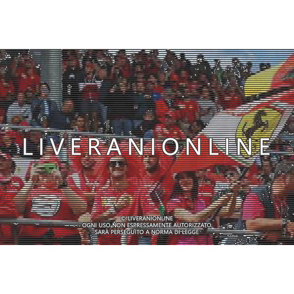 Circuit atmosphere - Ferrari fans in the grandstand. 08.09.2019. Formula 1 World Championship, Rd 14, Italian Grand Prix, Monza, Italy, Race Day. AG ALDO LIVERANI SAS-ONLY ITALY