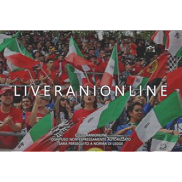 Circuit atmosphere - fans in the grandstand. 08.09.2019. Formula 1 World Championship, Rd 14, Italian Grand Prix, Monza, Italy, Race Day. AG ALDO LIVERANI SAS-ONLY ITALY