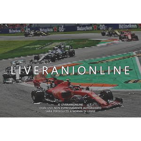 Charles Leclerc (MON) Ferrari SF90. 08.09.2019. Formula 1 World Championship, Rd 14, Italian Grand Prix, Monza, Italy, Race Day. / AGENZIA ALDO LIVERANI SAS - ITALY ONLY EDITORIAL USE ONLY - Gp F1 Italia Gara Monza 08.09.2019