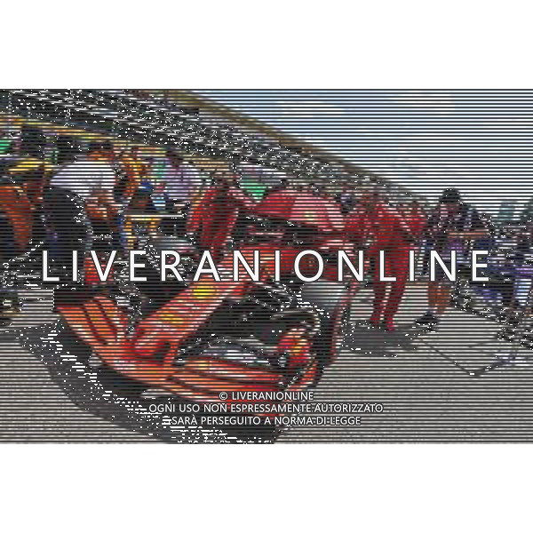 Charles Leclerc (MON) Ferrari SF90 on the grid. 08.09.2019. Formula 1 World Championship, Rd 14, Italian Grand Prix, Monza, Italy, Race Day. / AGENZIA ALDO LIVERANI SAS - ITALY ONLY EDITORIAL USE ONLY - Gp F1 Italia Gara Monza 08.09.2019
