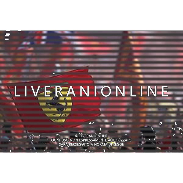 podium atmosphere - tifosi Bandiere ferrari 08.09.2019. Formula 1 World Championship, Rd 14, Italian Grand Prix, Monza, Italy, Race Day. / AGENZIA ALDO LIVERANI SAS - ITALY ONLY EDITORIAL USE ONLY - Gp F1 Italia Gara Monza 08.09.2019