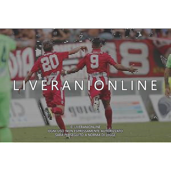 VIS PESARO - SAMBENEDETTESE Campionato di Calcio serie C 08/09/2019. nella foto: Esultanza Francesco Grandolfo (vis pesaro)dopo il goal ©Claudio Zamagni/Agenzia Aldo Liverani s.a.s. / AGENZIA ALDO LIVERANI SAS