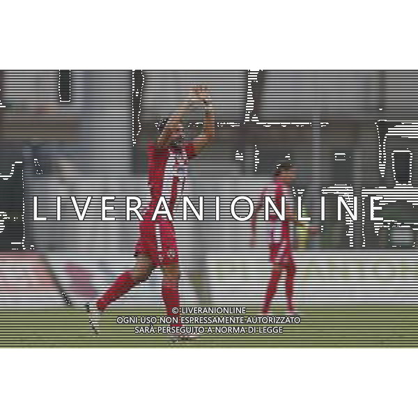 VIS PESARO - SAMBENEDETTESE Campionato di Calcio serie C 08/09/2019. nella foto: Esultanza Francesco Grandolfo (vis pesaro) dopo il goal ©Claudio Zamagni/Agenzia Aldo Liverani s.a.s. / AGENZIA ALDO LIVERANI SAS