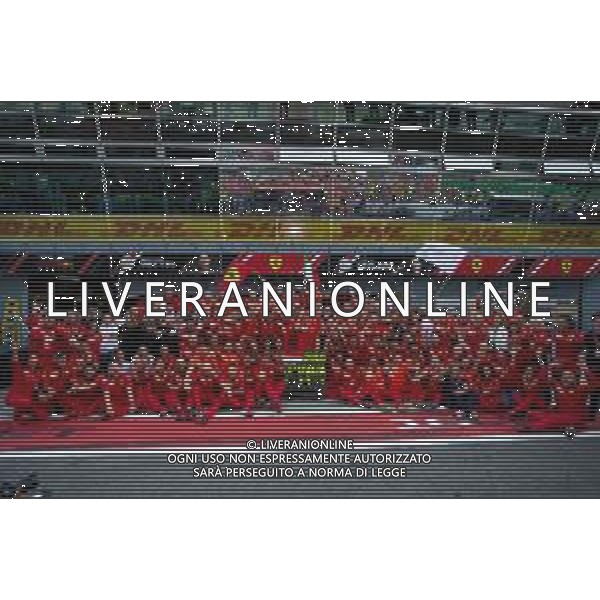 Charles Leclerc (MON) Ferrari SF90 celebrates with the team and Sebastian Vettel (GER) Ferrari SF90. 08.09.2019. Formula 1 World Championship, Rd 14, Italian Grand Prix, Monza, Italy, Race Day. AG ALDO LIVERANI SAS-ONLY ITALY
