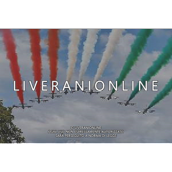 FRECCE TRICOLORI AL GP DI MONZA 2019 08.09.2019. Formula 1 World Championship, Rd 14, Italian Grand Prix, Monza, Italy, Race Day. AG ALDO LIVERANI SAS-ONLY ITALY