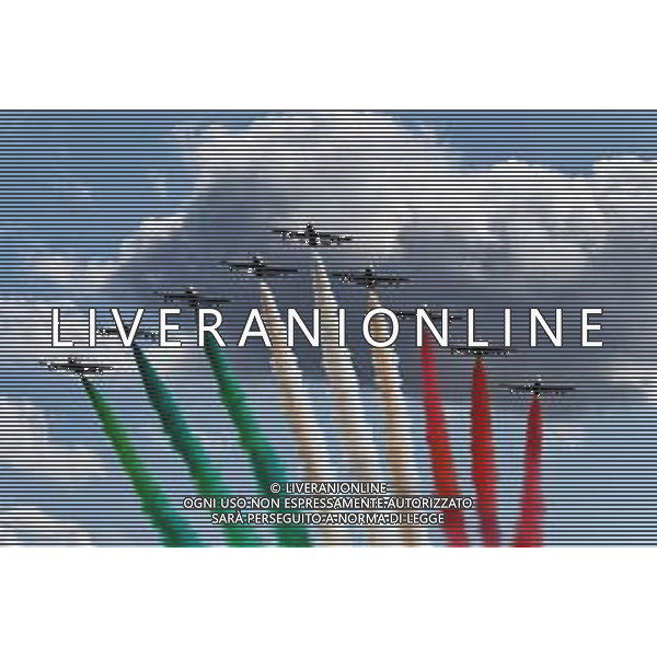 FRECCE TRICOLORI AL GP DI MONZA 2019 08.09.2019. Formula 1 World Championship, Rd 14, Italian Grand Prix, Monza, Italy, Race Day. AG ALDO LIVERANI SAS-ONLY ITALY
