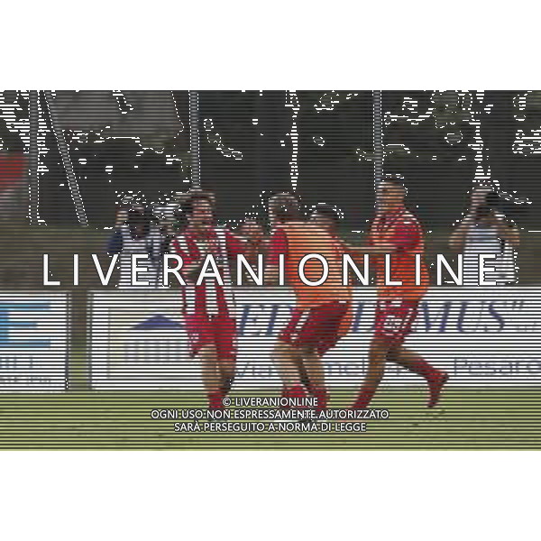 VIS PESARO - SAMBENEDETTESE Campionato di Calcio serie C 08/09/2019. nella foto: Esultanza Davide Voltan (vis pesaro) dopo il goal ©Claudio Zamagni/Agenzia Aldo Liverani s.a.s. / AGENZIA ALDO LIVERANI SAS