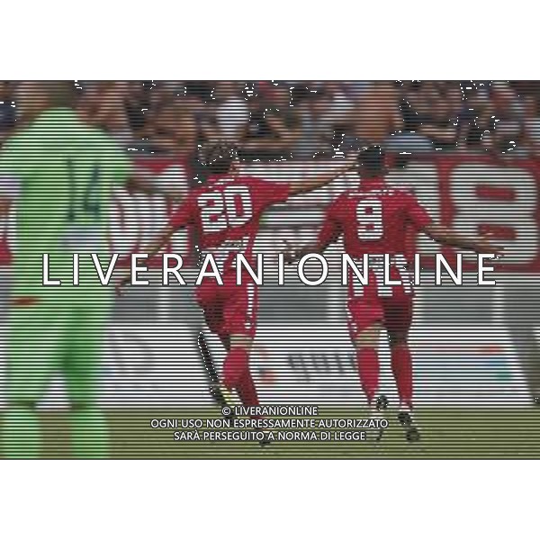 VIS PESARO - SAMBENEDETTESE Campionato di Calcio serie C 08/09/2019. nella foto: Esultanza Francesco Grandolfo (vis pesaro) Alberto Rubbo (vis pesaro) dopo il goal ©Claudio Zamagni/Agenzia Aldo Liverani s.a.s. / AGENZIA ALDO LIVERANI SAS