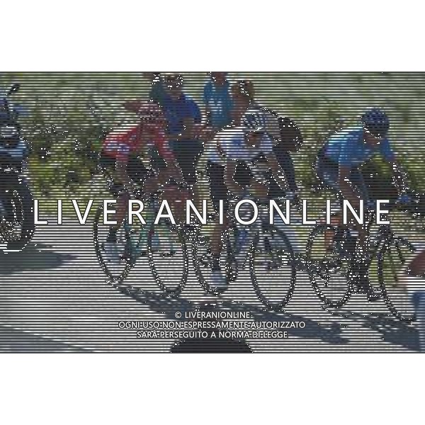 08-09-2019 Vuelta A Espana; Tappa 15 Tineo - Santuario Del Acebo; 2019, Movistar; 2019, Jumbo - Visma; Soler, Marc; Valverde, Alejandro; Roglic, Primoz; Puerto Del Acebo; ©SIROTTI / AGENZIA ALDO LIVERANI SAS