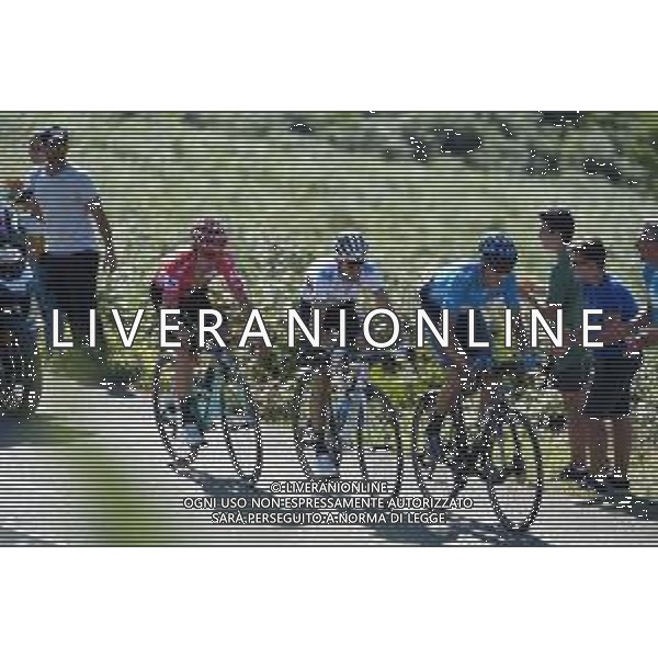 08-09-2019 Vuelta A Espana; Tappa 15 Tineo - Santuario Del Acebo; 2019, Movistar; 2019, Jumbo - Visma; Soler, Marc; Valverde, Alejandro; Roglic, Primoz; Puerto Del Acebo; ©SIROTTI / AGENZIA ALDO LIVERANI SAS