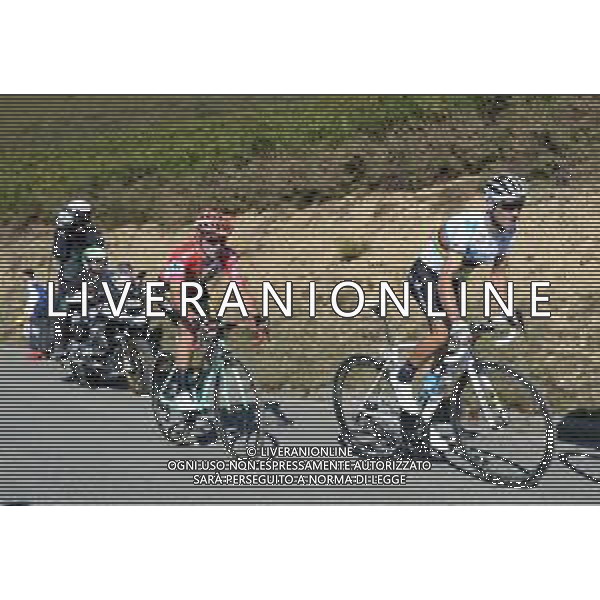 08-09-2019 Vuelta A Espana; Tappa 15 Tineo - Santuario Del Acebo; 2019, Movistar; 2019, Jumbo - Visma; Valverde, Alejandro; Roglic, Primoz; Puerto Del Acebo; ©SIROTTI / AGENZIA ALDO LIVERANI SAS