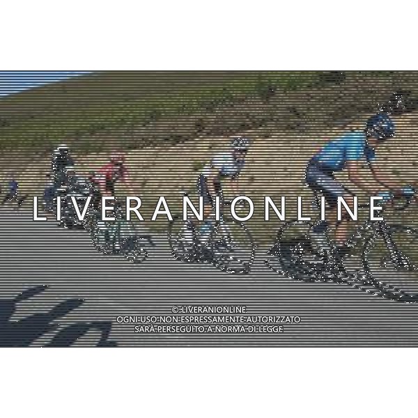 08-09-2019 Vuelta A Espana; Tappa 15 Tineo - Santuario Del Acebo; 2019, Movistar; 2019, Jumbo - Visma; Soler, Marc; Valverde, Alejandro; Roglic, Primoz; Puerto Del Acebo; ©SIROTTI / AGENZIA ALDO LIVERANI SAS