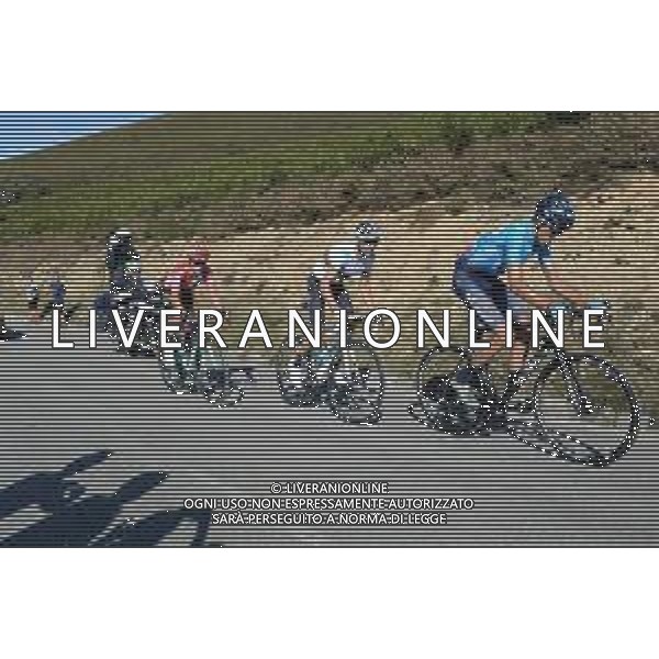 08-09-2019 Vuelta A Espana; Tappa 15 Tineo - Santuario Del Acebo; 2019, Movistar; 2019, Jumbo - Visma; Soler, Marc; Valverde, Alejandro; Roglic, Primoz; Puerto Del Acebo; ©SIROTTI / AGENZIA ALDO LIVERANI SAS