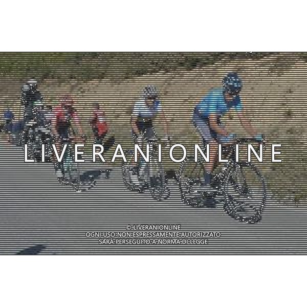 08-09-2019 Vuelta A Espana; Tappa 15 Tineo - Santuario Del Acebo; 2019, Movistar; 2019, Jumbo - Visma; Soler, Marc; Valverde, Alejandro; Roglic, Primoz; Puerto Del Acebo; ©SIROTTI / AGENZIA ALDO LIVERANI SAS