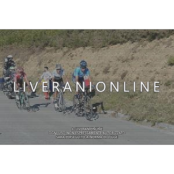 08-09-2019 Vuelta A Espana; Tappa 15 Tineo - Santuario Del Acebo; 2019, Movistar; 2019, Jumbo - Visma; Soler, Marc; Valverde, Alejandro; Roglic, Primoz; Puerto Del Acebo; ©SIROTTI / AGENZIA ALDO LIVERANI SAS