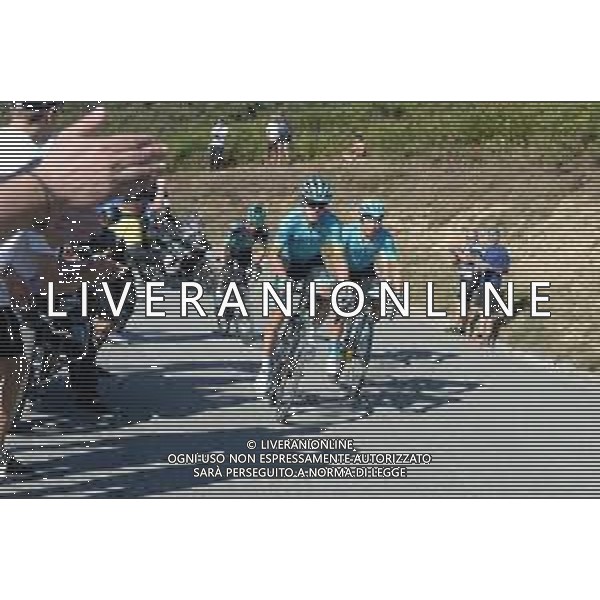 08-09-2019 Vuelta A Espana; Tappa 15 Tineo - Santuario Del Acebo; 2019, Astana; Izaguirre, Jon; Lopez Moreno, Miguel Angel; Puerto Del Acebo; ©SIROTTI / AGENZIA ALDO LIVERANI SAS