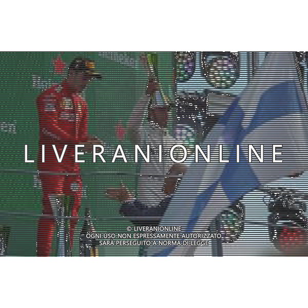 08-09-2019 GP MONZA F1 NELLA FOTO CHARLES LECLERC CON LEWIS HAMILTON FOTO ALESSIO MARINI-AG ALDO LIVERANI SAS