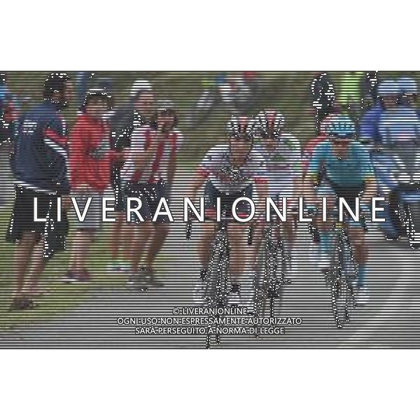 09-09-2019 Vuelta A Espana; Tappa 16 Pravia - Alto De La Cubilla; 2019, Uae - Emirates; Conti, Valerio; Pogacar, Tadej; Alto De La Cubilla; ©SIROTTI / AGENZIA ALDO LIVERANI SAS