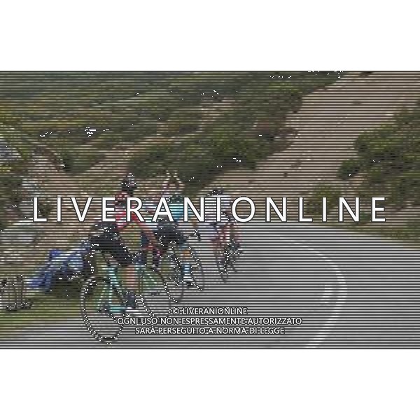09-09-2019 Vuelta A Espana; Tappa 16 Pravia - Alto De La Cubilla; 2019, Uae - Emirates; 2019, Astana; 2019, Jumbo - Visma; Pogacar, Tadej; Lopez Moreno, Miguel Angel; Roglic, Primoz; Alto De La Cubilla; ©SIROTTI / AGENZIA ALDO LIVERANI SAS