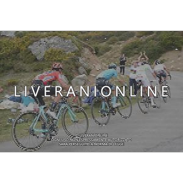 09-09-2019 Vuelta A Espana; Tappa 16 Pravia - Alto De La Cubilla; 2019, Uae - Emirates; 2019, Astana; 2019, Jumbo - Visma; Conti, Valerio; Pogacar, Tadej; Lopez Moreno, Miguel Angel; Roglic, Primoz; Alto De La Cubilla; ©SIROTTI / AGENZIA ALDO LIVERANI SAS