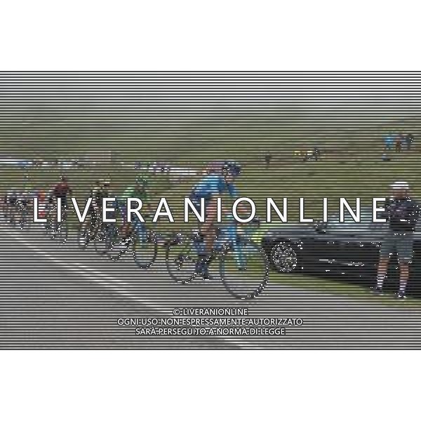 09-09-2019 Vuelta A Espana; Tappa 16 Pravia - Alto De La Cubilla; 2019, Movistar; Pedrero Lopez, Antonio; Quintana Rojas Nairo, Alexander; Alto De La Cubilla; ©SIROTTI / AGENZIA ALDO LIVERANI SAS