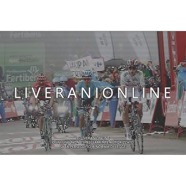 09-09-2019 Vuelta A Espana; Tappa 16 Pravia - Alto De La Cubilla; 2019, Uae - Emirates; 2019, Jumbo - Visma; 2019, Astana; Pogacar, Tadej; Roglic, Primoz; Lopez Moreno, Miguel Angel; Alto De La Cubilla; ©SIROTTI / AGENZIA ALDO LIVERANI SAS