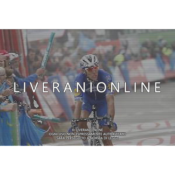 09-09-2019 Vuelta A Espana; Tappa 16 Pravia - Alto De La Cubilla; 2019, Deceunick - Quickstep; 2019, Ag2r La Mondiale; Gilbert, Philippe; Bouchard, Geoffrey; Alto De La Cubilla; ©SIROTTI / AGENZIA ALDO LIVERANI SAS