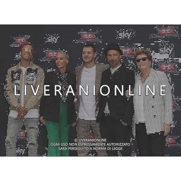 Milano ( MI ) 10/09/2019 SKY -Conferenza Stampa Presentazione X FACTOR Nella foto: Sfera Ebbasta, Malika Ayane, Alessandro Cattelan, Samuel e Mara Maionchi PH Lauro Montagnini / AGENZIA ALDO LIVERANI SAS
