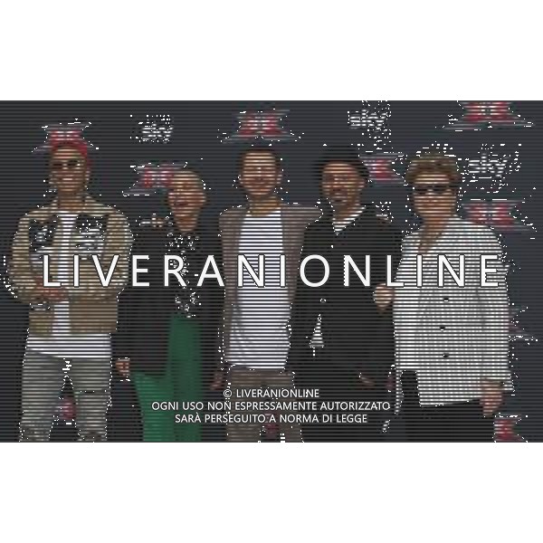 Milano ( MI ) 10/09/2019 SKY -Conferenza Stampa Presentazione X FACTOR Nella foto: Sfera Ebbasta, Malika Ayane, Alessandro Cattelan, Samuel e Mara Maionchi PH Lauro Montagnini / AGENZIA ALDO LIVERANI SAS