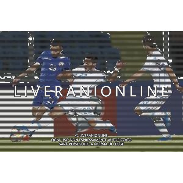 UEFA Euro 2020 - Qualificazioni del gruppo I San Marino - Cipro 09/09/2019 nella foto: Ioannis Pittas e Fabio Tomassini ©Claudio Zamagni/Agenzia Aldo Liverani s.a.s. Ioannis Pittas and Fabio Tomassini during the UEFA Euro 2020 Qualifier Group I between San Marino and Cyprus at San Marino Olympic Stadium on September 9 2019 in Serravalle - Republic of San Marino photo credit by Claudio Zamagni/Agenzia Aldo Liverani s.a.s. / AGENZIA ALDO LIVERANI SAS