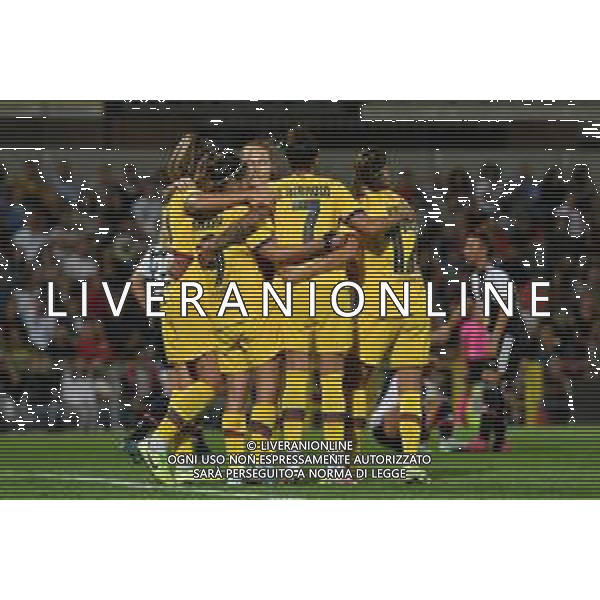 Alessandria 11.09.2019 Stadio Moccagatta Juventus vs Barcellona Sedicesimi Champions League Femminile 2019/2020 ©Viganti/Agenzia Aldo Liverani Nella foto: esultanza barcellona / AGENZIA ALDO LIVERANI SAS
