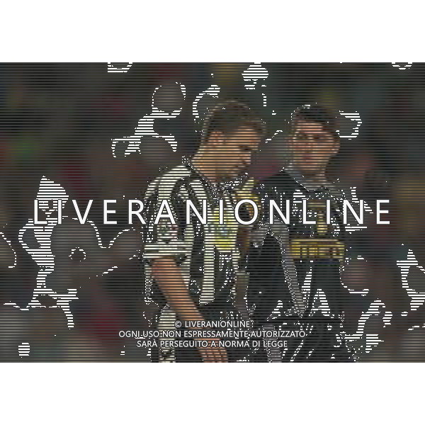 1998-UDINE TROFEO BIRRA MORETTI TRIANGOLARE INTER-JUVENTUS -UDINESE NELLA FOTO OLIVER BIERHOFF E GIANLUCA PAGLIUCA AG ALDO LIVERANI SAS