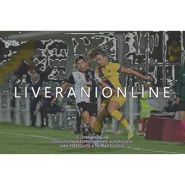 Alessandria 11.09.2019 Stadio Moccagatta Juventus vs Barcellona Sedicesimi Champions League Femminile 2019/2020 ©Viganti/Agenzia Aldo Liverani Nella foto: tuija hyyrynen e patricia guijarro