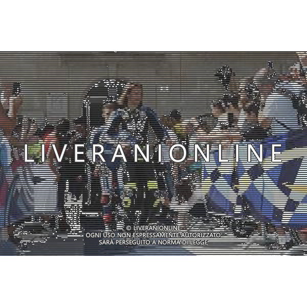 REPUBBLICA di SAN MARINO 12/09/2019 - MotoGP Parade i Piloti del Motomondiale sul piazzale della Liberta\'. nella foto: nicolo\' bulega ©Claudio Zamagni/Agenzia Aldo Liverani s.a.s. / AGENZIA ALDO LIVERANI SAS