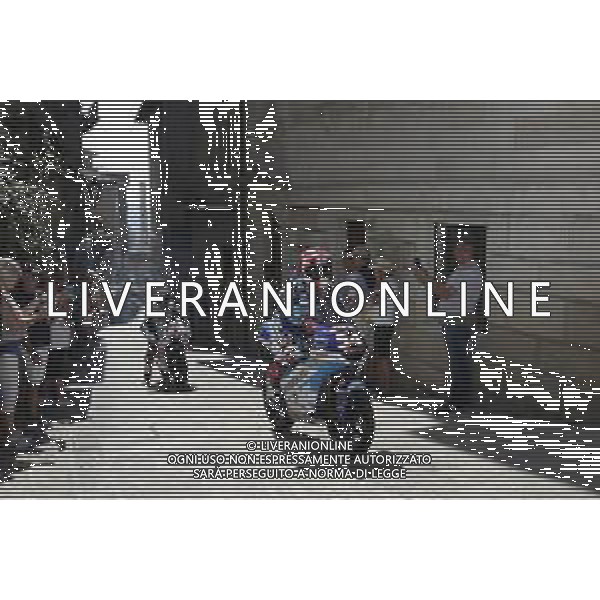 REPUBBLICA di SAN MARINO 12/09/2019 - MotoGP Parade i Piloti del Motomondiale sul piazzale della Liberta\'. nella foto: Riccardo Rossi (Kommerling Gresini Moto3) e Niccolo\' Antonelli (SIC58 Squadra Corse) ©Claudio Zamagni/Agenzia Aldo Liverani s.a.s. / AGENZIA ALDO LIVERANI SAS