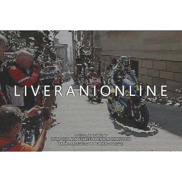 REPUBBLICA di SAN MARINO 12/09/2019 - MotoGP Parade i Piloti del Motomondiale sul piazzale della Liberta\'. nella foto: Luca Marini e Nicolo\' Bulega (Sky Racing Team VR46) e Fabio Di Giannantonio (Speed Up) ©Claudio Zamagni/Agenzia Aldo Liverani s.a.s. / AGENZIA ALDO LIVERANI SAS