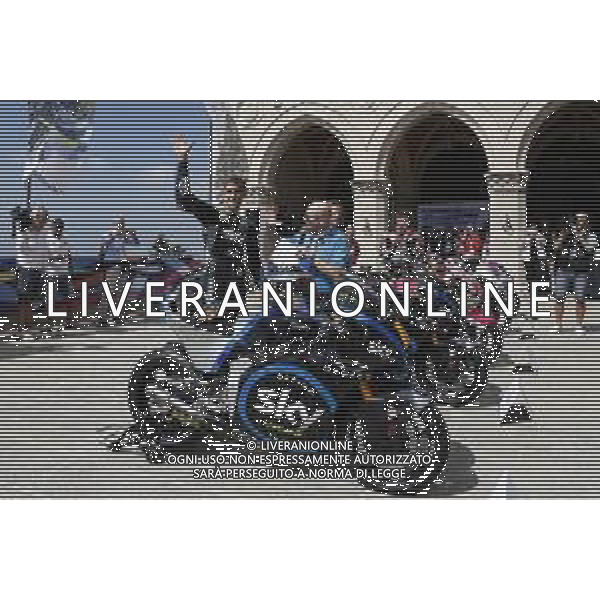 REPUBBLICA di SAN MARINO 12/09/2019 - MotoGP Parade i Piloti del Motomondiale sul piazzale della Liberta\'. nella foto: luca marini ©Claudio Zamagni/Agenzia Aldo Liverani s.a.s. / AGENZIA ALDO LIVERANI SAS
