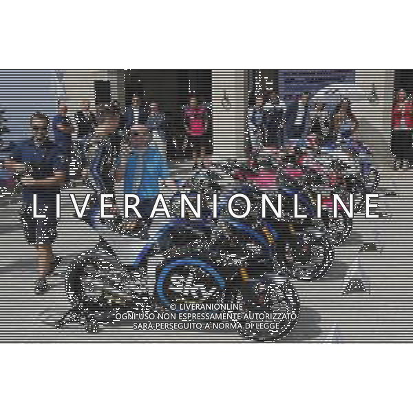 REPUBBLICA di SAN MARINO 12/09/2019 - MotoGP Parade i Piloti del Motomondiale sul piazzale della Liberta\'. nella foto: le moto del motomondiale - luca marini ©Claudio Zamagni/Agenzia Aldo Liverani s.a.s. / AGENZIA ALDO LIVERANI SAS