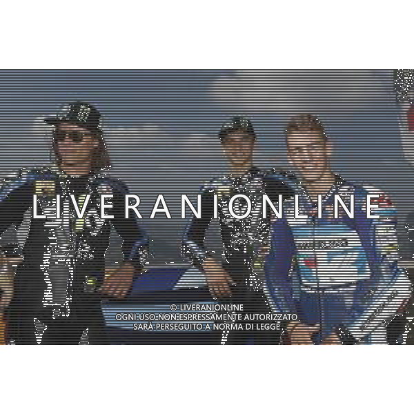 REPUBBLICA di SAN MARINO 12/09/2019 - MotoGP Parade i Piloti del Motomondiale sul piazzale della Liberta\'. nella foto: Luca Marini e Nicolo\' Bulega (Sky Racing Team VR46) e riccardo rossi ©Claudio Zamagni/Agenzia Aldo Liverani s.a.s. / AGENZIA ALDO LIVERANI SAS