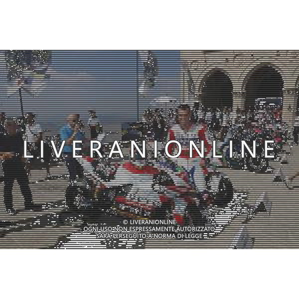REPUBBLICA di SAN MARINO 12/09/2019 - MotoGP Parade i Piloti del Motomondiale sul piazzale della Liberta\'. nella foto: alex de angelis ©Claudio Zamagni/Agenzia Aldo Liverani s.a.s. / AGENZIA ALDO LIVERANI SAS