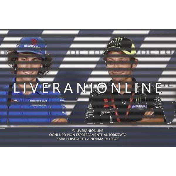 MotoGP 12/09/2019 - Gran Premio OCTO di San Marino e della Riviera di Rimini al Misano World Circuit Marco Simoncelli. nella foto: Valentino Rossi (MONSTER ENERGY YAMAHA MotoGP) in conferenza stampa ©Claudio Zamagni/Agenzia Aldo Liverani s.a.s. Valentino Rossi (MONSTER ENERGY YAMAHA MotoGP)during press conference before Gran Prix OCTO of San Marino and Rimini at Misano World Circuit Marco Simoncelli 09 september 2019. photo credit: Claudio Zamagni/Aldo Liverani Photo Agency / AGENZIA ALDO LIVERANI SAS