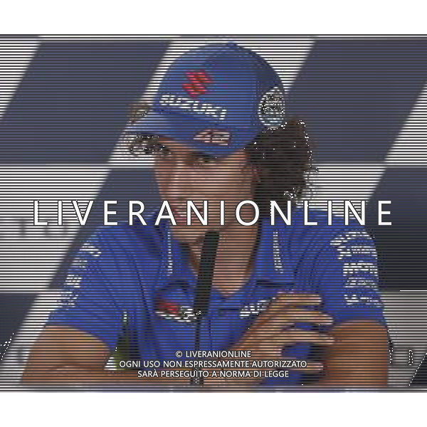 MotoGP 12/09/2019 - Gran Premio OCTO di San Marino e della Riviera di Rimini al Misano World Circuit Marco Simoncelli. nella foto: Alex Rins (TEAM SUZUKI ECSTAR) in conferenza stampa ©Claudio Zamagni/Agenzia Aldo Liverani s.a.s. Alex Rins (TEAM SUZUKI ECSTAR)during press conference before Gran Prix OCTO of San Marino and Rimini at Misano World Circuit Marco Simoncelli 09 september 2019. photo credit: Claudio Zamagni/Aldo Liverani Photo Agency / AGENZIA ALDO LIVERANI SAS