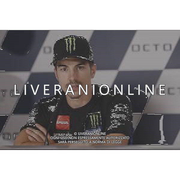 MotoGP 12/09/2019 - Gran Premio OCTO di San Marino e della Riviera di Rimini al Misano World Circuit Marco Simoncelli. nella foto: Maverick Vinales (MONSTER ENERGY YAMAHA MotoGP) in conferenza stampa ©Claudio Zamagni/Agenzia Aldo Liverani s.a.s. Maverick Vinales (MONSTER ENERGY YAMAHA MotoGP)during press conference before Gran Prix OCTO of San Marino and Rimini at Misano World Circuit Marco Simoncelli 09 september 2019. photo credit: Claudio Zamagni/Aldo Liverani Photo Agency / AGENZIA ALDO LIVERANI SAS