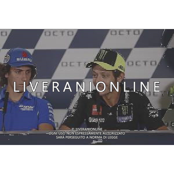 MotoGP 12/09/2019 - Gran Premio OCTO di San Marino e della Riviera di Rimini al Misano World Circuit Marco Simoncelli. nella foto: Valentino Rossi (MONSTER ENERGY YAMAHA MotoGP) in conferenza stampa ©Claudio Zamagni/Agenzia Aldo Liverani s.a.s. Valentino Rossi (MONSTER ENERGY YAMAHA MotoGP)during press conference before Gran Prix OCTO of San Marino and Rimini at Misano World Circuit Marco Simoncelli 09 september 2019. photo credit: Claudio Zamagni/Aldo Liverani Photo Agency / AGENZIA ALDO LIVERANI SAS