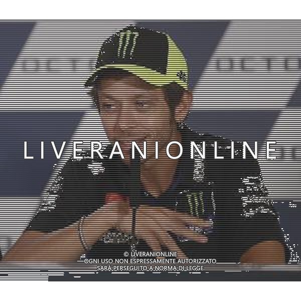 MotoGP 12/09/2019 - Gran Premio OCTO di San Marino e della Riviera di Rimini al Misano World Circuit Marco Simoncelli. nella foto: Valentino Rossi (MONSTER ENERGY YAMAHA MotoGP) in conferenza stampa ©Claudio Zamagni/Agenzia Aldo Liverani s.a.s. Valentino Rossi (MONSTER ENERGY YAMAHA MotoGP)during press conference before Gran Prix OCTO of San Marino and Rimini at Misano World Circuit Marco Simoncelli 09 september 2019. photo credit: Claudio Zamagni/Aldo Liverani Photo Agency / AGENZIA ALDO LIVERANI SAS