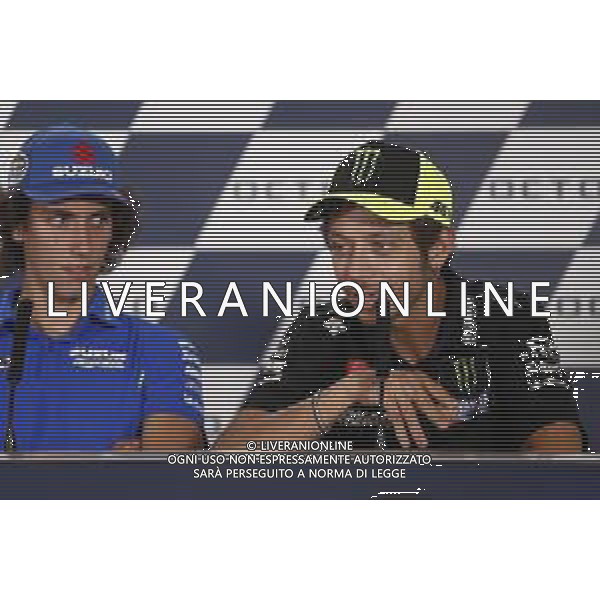 MotoGP 12/09/2019 - Gran Premio OCTO di San Marino e della Riviera di Rimini al Misano World Circuit Marco Simoncelli. nella foto: Valentino Rossi (MONSTER ENERGY YAMAHA MotoGP) in conferenza stampa ©Claudio Zamagni/Agenzia Aldo Liverani s.a.s. \46during press conference before Gran Prix OCTO of San Marino and Rimini at Misano World Circuit Marco Simoncelli 09 september 2019. photo credit: Claudio Zamagni/Aldo Liverani Photo Agency / AGENZIA ALDO LIVERANI SAS