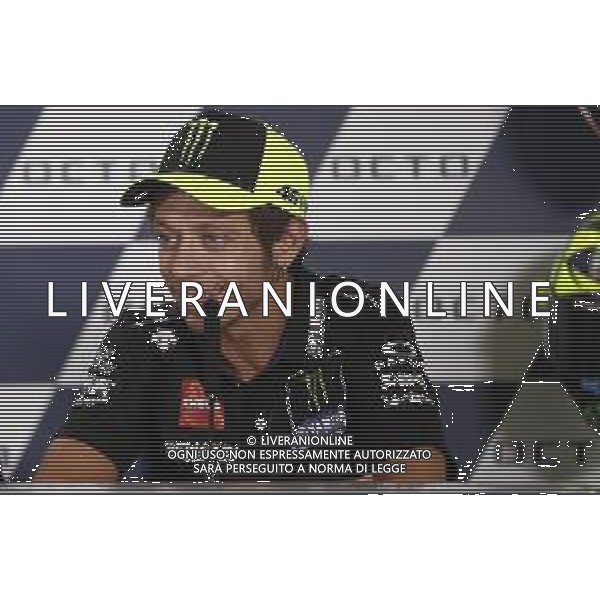 MotoGP 12/09/2019 - Gran Premio OCTO di San Marino e della Riviera di Rimini al Misano World Circuit Marco Simoncelli. nella foto: Valentino Rossi (MONSTER ENERGY YAMAHA MotoGP) in conferenza stampa ©Claudio Zamagni/Agenzia Aldo Liverani s.a.s. Valentino Rossi (MONSTER ENERGY YAMAHA MotoGP)during press conference before Gran Prix OCTO of San Marino and Rimini at Misano World Circuit Marco Simoncelli 09 september 2019. photo credit: Claudio Zamagni/Aldo Liverani Photo Agency / AGENZIA ALDO LIVERANI SAS